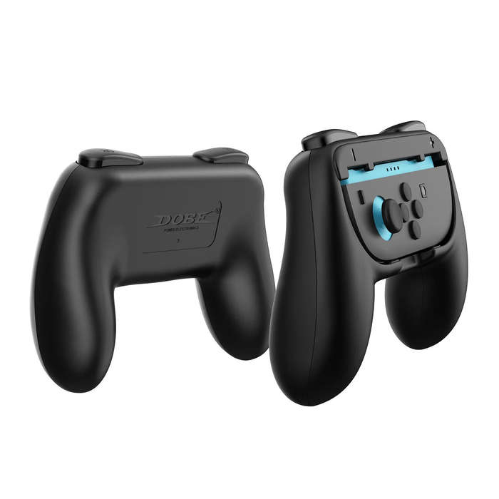 Blue/Orange - DOBE TNS-3162 Comfort Fit Grip for Switch Controllers Ergonomic Design Handle Accessor