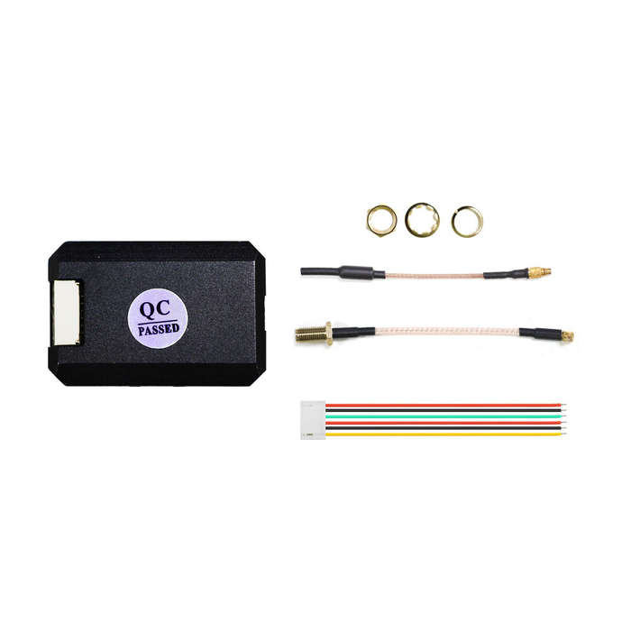 Black - HGLRC Zeus Pro 1.6W 5.8GHz VTX - 40CH Long Range FPV Transmitter 7-36V w/Mic for Racing Dron