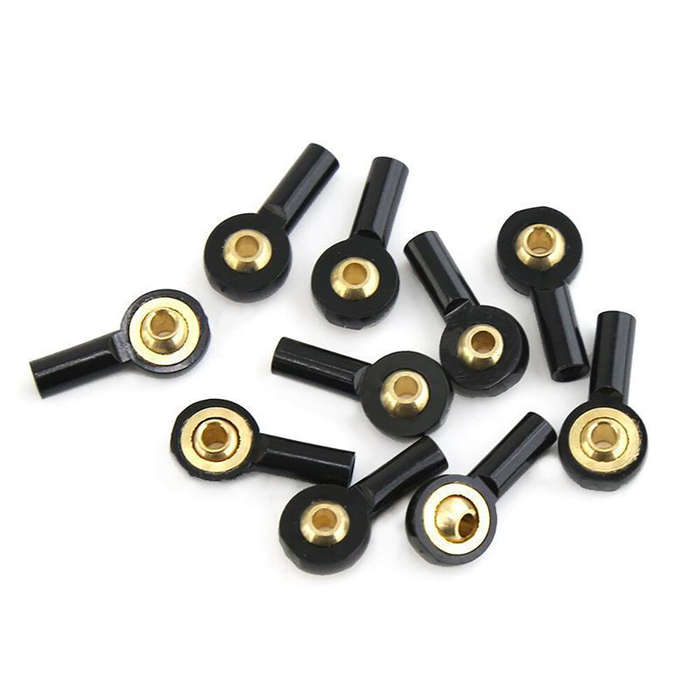 Silver - 10PCS M2 Ball Joint Metal Universal Joint Ball Head Buckle Steering Pushrod Tie Rod End Min