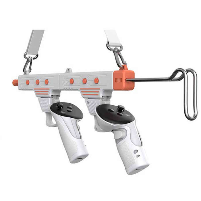 White - DOBE TY-5802 VR Dual-Mode Gaming Gun for Meta Quest 3/3S Tactical Design Immersive Shooting