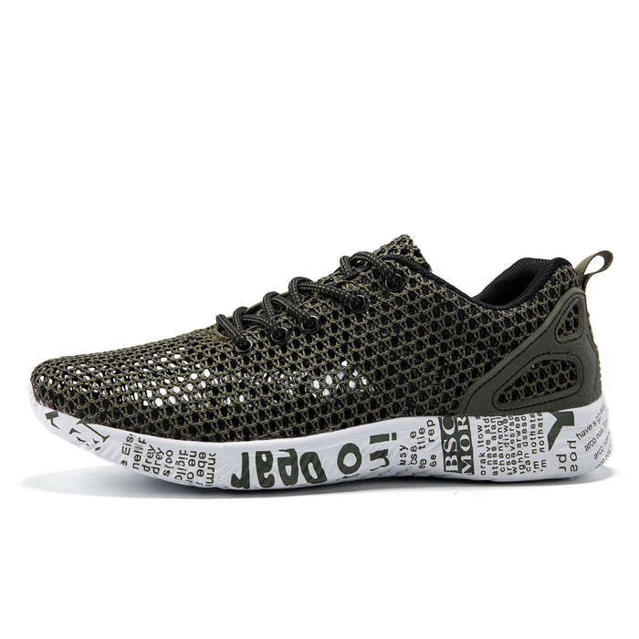 43 - Men's Breathable Mesh Running Shoes Summer Sport Sneakers Casual Walking Wading Shoes For Outdo
