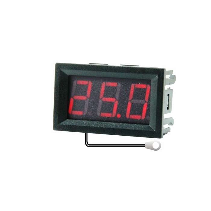 Red - 0.56 Inch Mini Digital LCD Indoor Convenient Temperature Sensor Meter Monitor Thermometer with