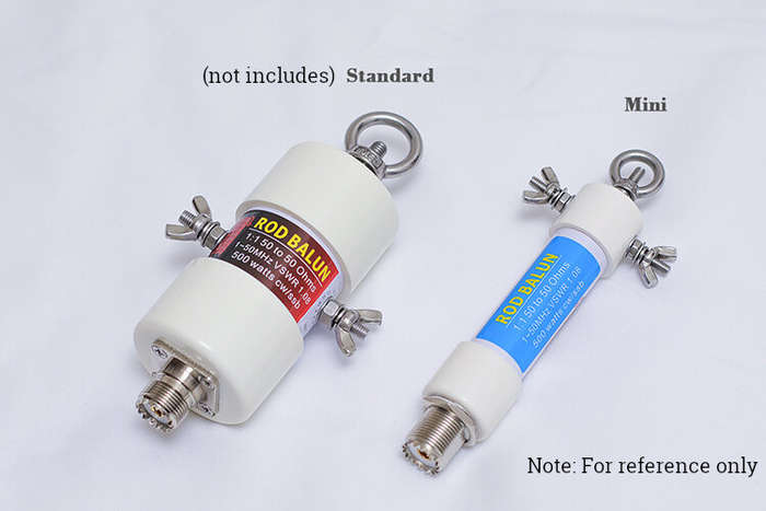 White - Mini 1:1 Waterproof HF Balun for 160m-6m Bands 1.8-50MHz 500W Waterproof SO239 CW/SSB