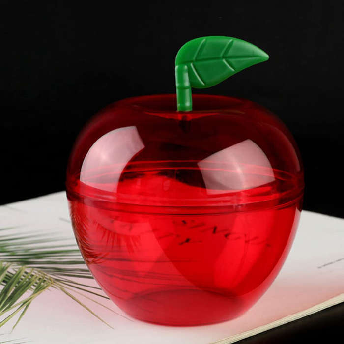 S - 10PCS 6x5cm Christmas Candy Box Apple Shape Wedding Candy Box Christmas Fillable Decorative Ball