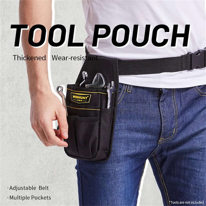 Black - Tool bag Electrician Bag Waist Bag Thickened Canvas Oxford Cloth Hardware Tools Small Profes