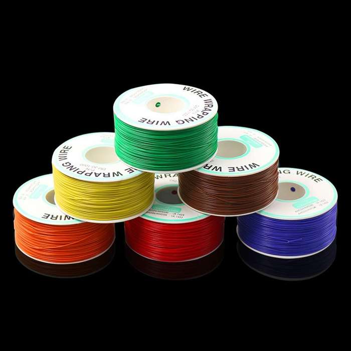 Orange - 250m 30AWG Red/Black/Yellow/Blue/Green/White/Purple/Orange OK Line Circuit Board Flyer Wire