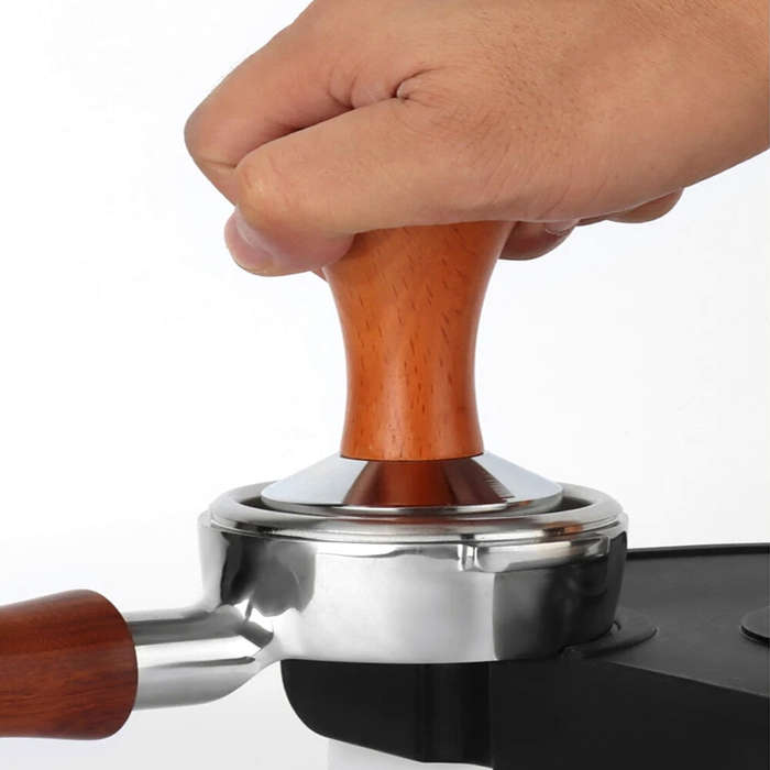 51mm - HiBREW 51MM Bottomless Coffee Powder Tamper Stainless Steel & Wooden Handle Flat Coffee Powde