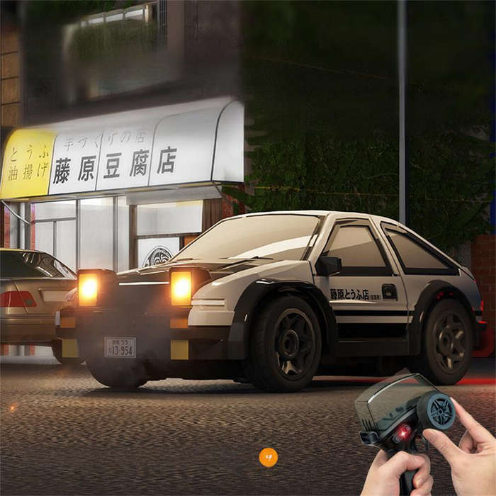 White - SMRC K14 RTR 1/64 2.4G 4WD Drift RC Car Mini Race LED Light Radio Control High-Speed Motor F