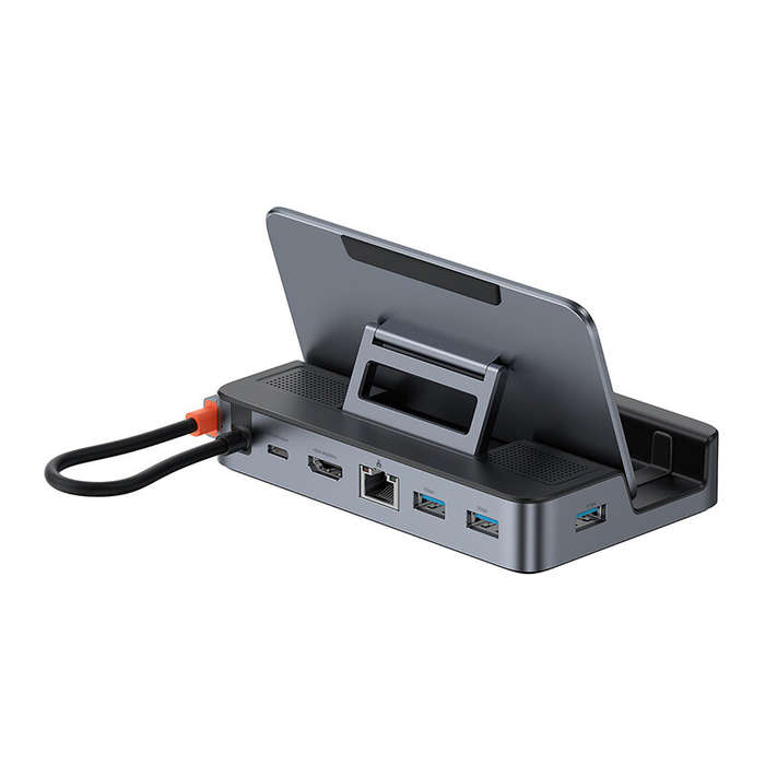 6 In 1 - Baseus 6-in-1 Type-C Hub Steam Deck Docking Station with USB3.0*3 / PD100W Type-C / 1000M R
