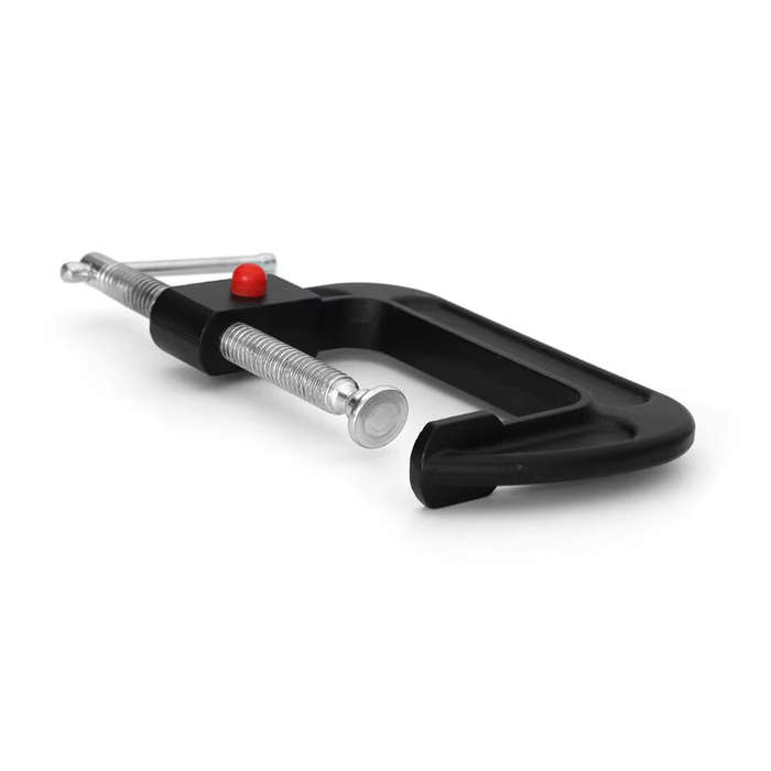 Black - 1Pcs C Clamp 4 Inch Heavy Duty G-Clamp Wood Working Clamp with Quick Move Button for DIY Car