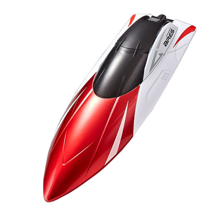 Blue - S4 2.4G RC Boat High Speed LED Light Speedboat Waterproof 15km/h Electric Racing Vehicles Mod