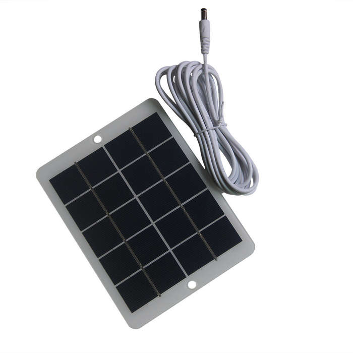 Type-C Output - 3W 5V Solar Panel Charger Multiple Outputs Micro USB/Type-C/DC5521 Portable Compact