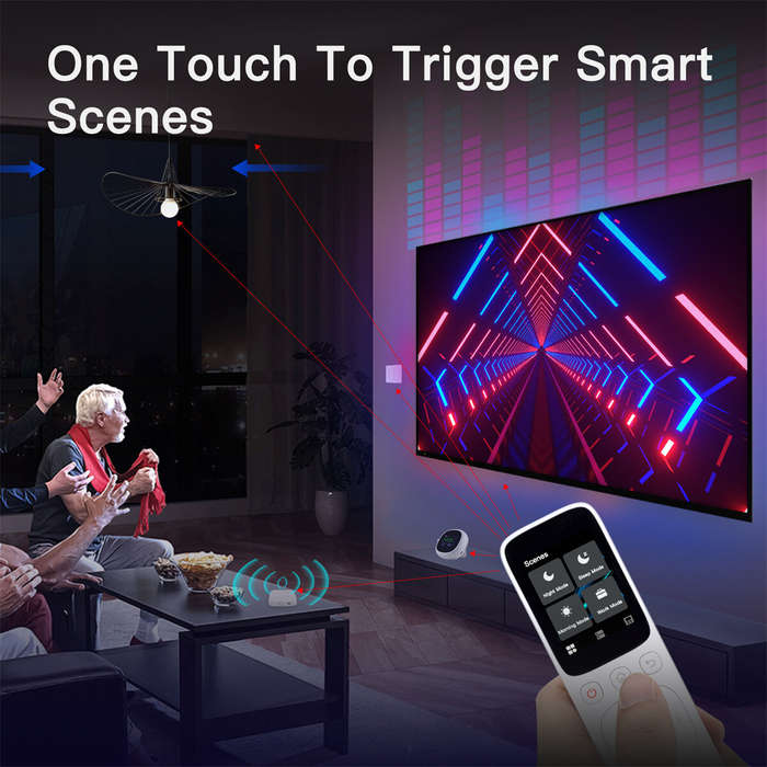 MOES Tuya WiFi Smart Central Control Panel Wireless Touch Screen Handheld IR Remote Controller for H