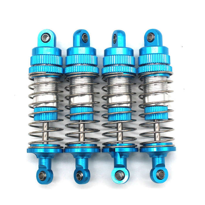 Black - 4PCS Upgraded Metal Parts Oil Filled Shock Absorbers Dampers for 1/14 ZD Racing MT16 Rlaarlo