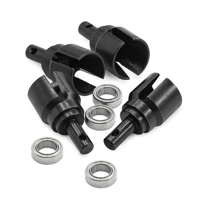 1 Set - Upgraded Metal Parts Alloy Steel Differential Adapter+Bearing Set for MJX 16207 16209 16210