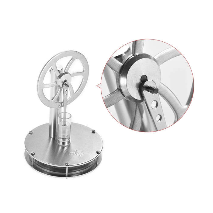 Blue - STARPOWER QX-DWCL-01 Low Temperature Hot Air Stirling Engine Kit Steam Heat Education Model P