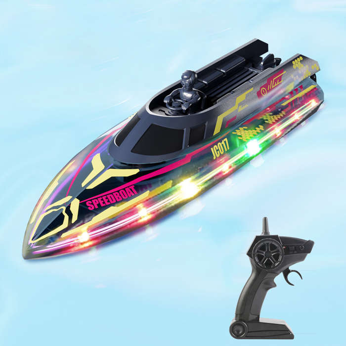 Grey - Rockwoo JF017 2.4G Rc Boat Dual Power Wireless Electric Remote Control Model Toys for Childre