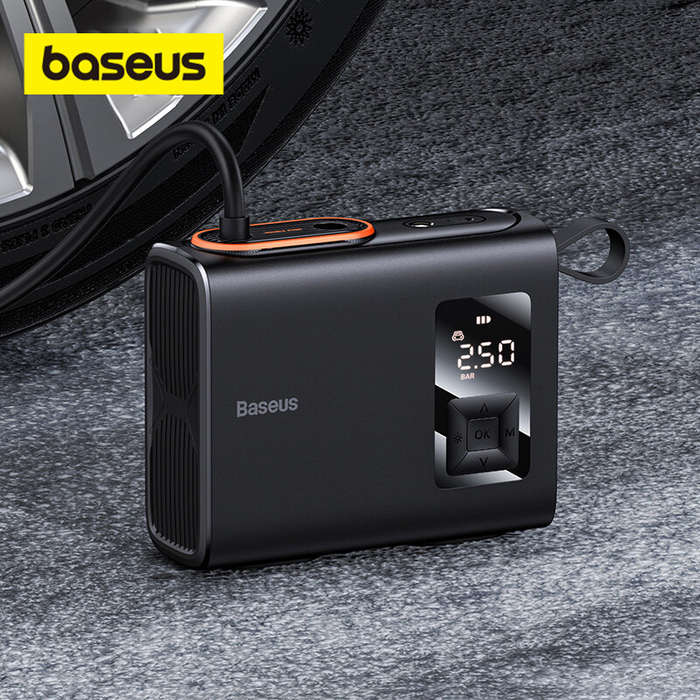 Baseus Cordless Tire Inflator Pump Portable Air Compressor Pressure Injector Tyre Electric Inflation