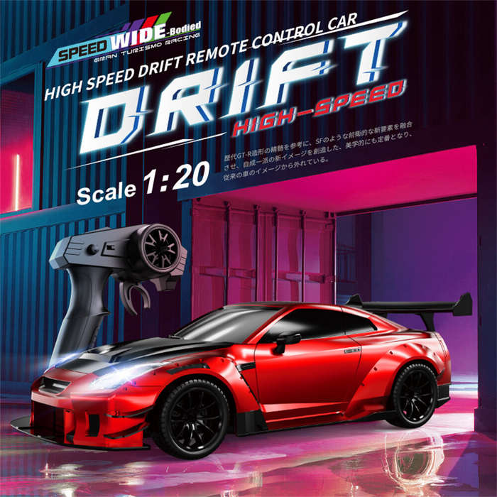 Red - SZRC 080 RTR 1/20 2.4G 4WD Drift RC Car Mini Race LED Light High Speed Racing On-Road Full Pro
