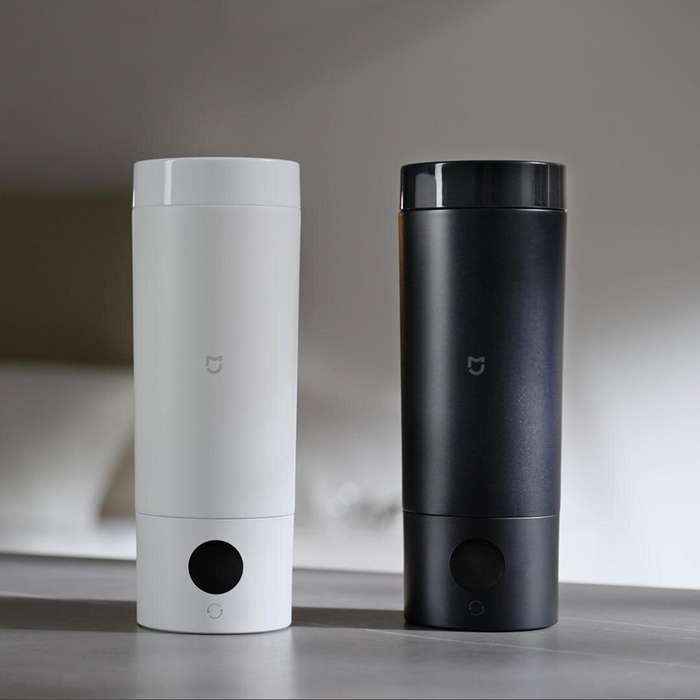 White - XIAOMI Mijia Portable Electric Heating Cup 2 Smart Electric Kettle 316 Stainless Steel Water