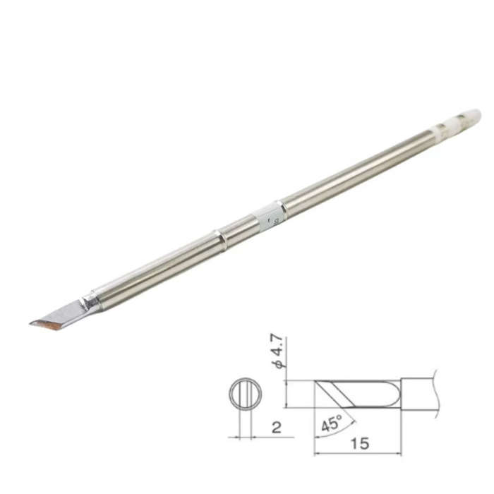 Silver - QUICKO T12 Series 10 Piece Soldering Iron Tip Set for 942 Soldering Station High Quality Ra