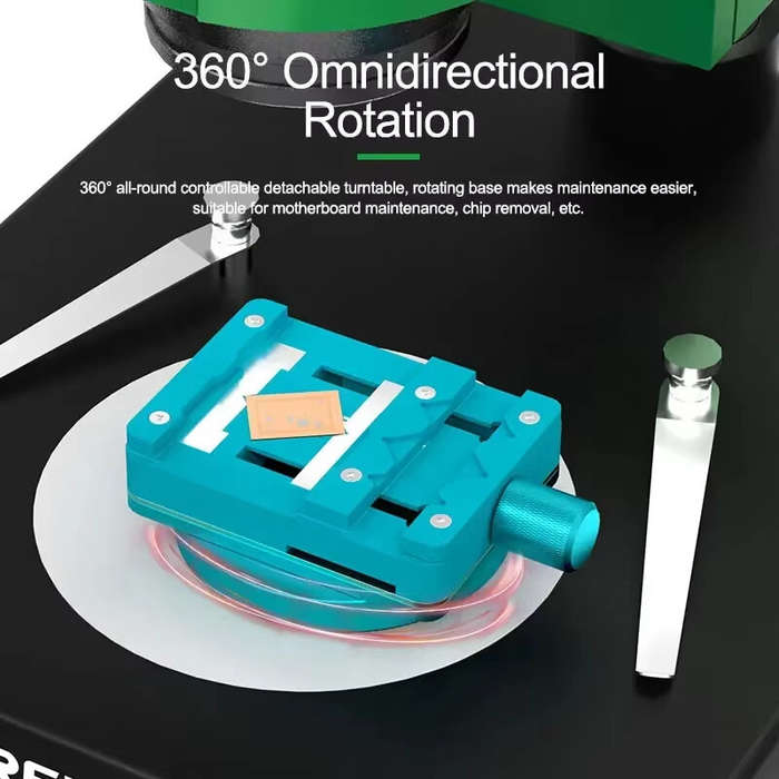Light Blue - RL-601I Motherboard Chip Repair Rotary Fixture 360 Rotatable High Temp Resistance Stabl