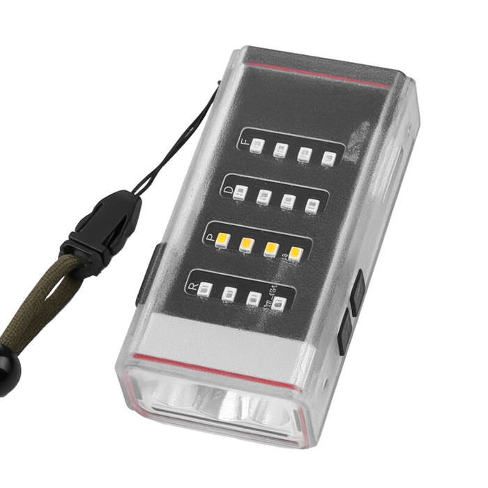White - Multifunctional Handheld Flashlight With Super Bright Side Light Multi-color Outdoor Lightin