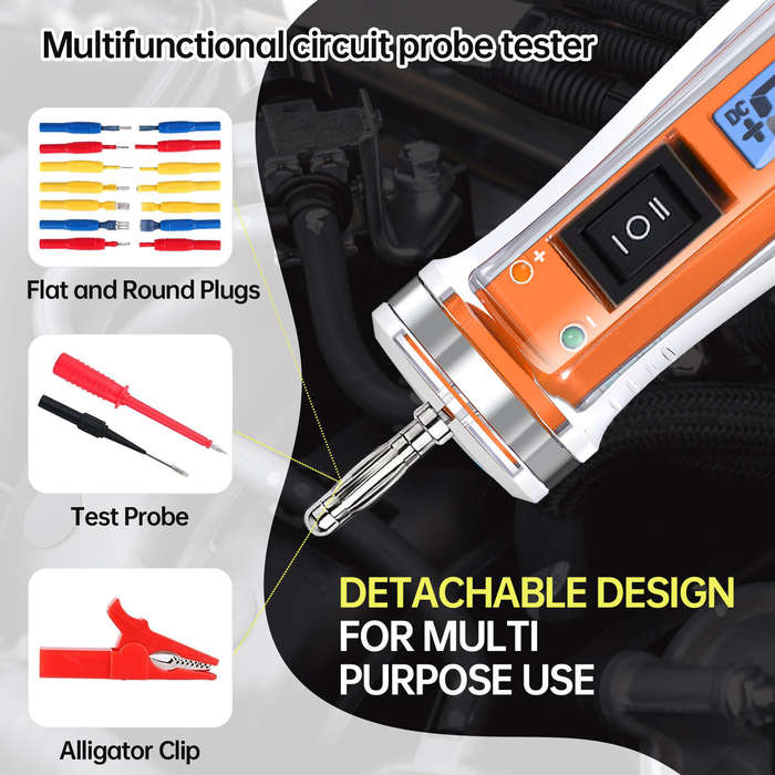 1 Set - NS-822A Multifunctional Circuit Probe Tester LCD Digital Screen Overload Protection 3-36VDC