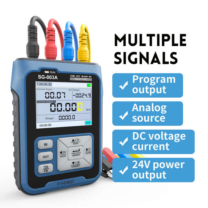 FNIRSI SG-003A 0-24V Adjustable Current Voltage Simulator 4-20mA Signal Generator Sources Transmitte
