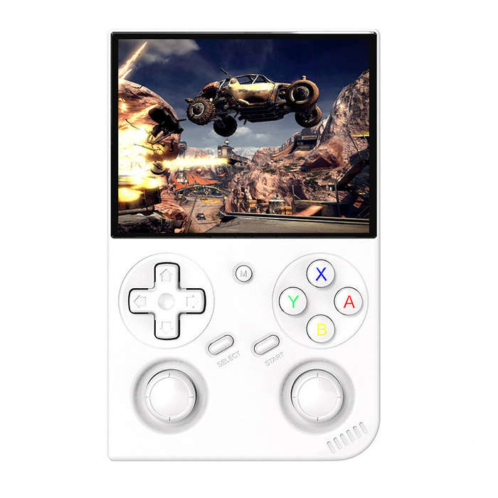 White - [64G]ANBERNIC RG35XX Pro Linux System Handheld Game Console Built-in 4000+ Games 3.5-inch IP