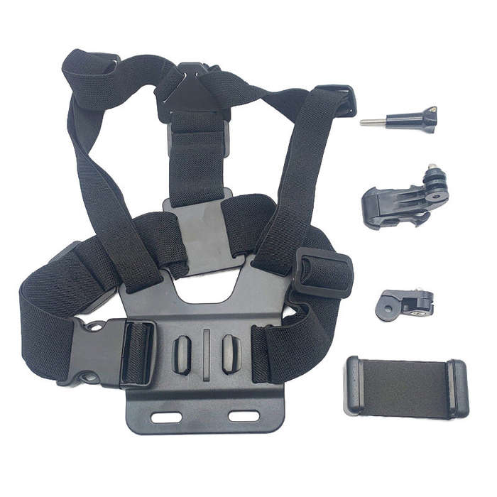 Black - XANES First-person View Bike Holder Sports Chest Shooting Camera Strap Live Outdoor Cycling