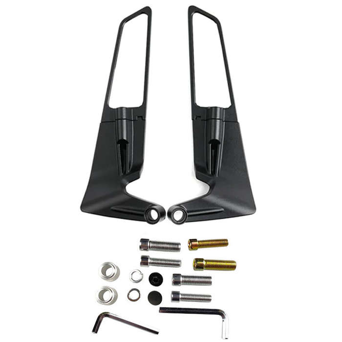 Motorcycle Wind Wing Side-Mirror Rear View Mirrors Side Rearview Reversing Mirror for Kawasaki/Yamah