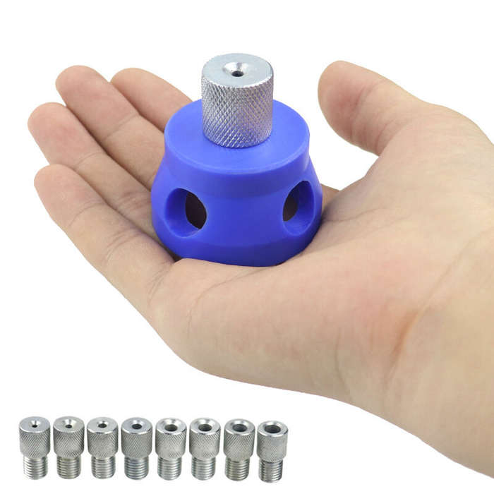 Set - Handheld Woodworking Straight Hole Drilling Locator Vertical Machine with Size Range from 3mm