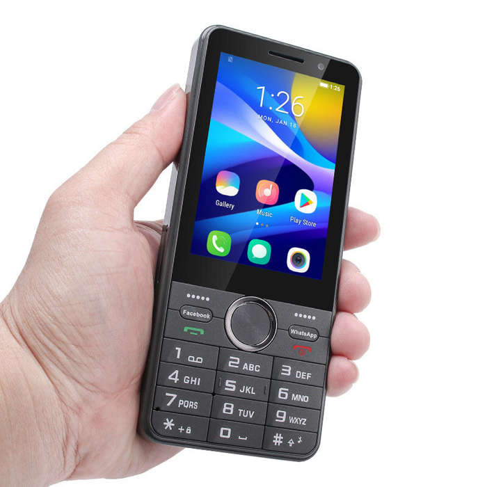 Black - UNIWA A3502 Mini 3.5-Inch Android 8.1 2GB RAM 16GB ROM Dual SIM Unlocked Mobile Phone 2MP+2M