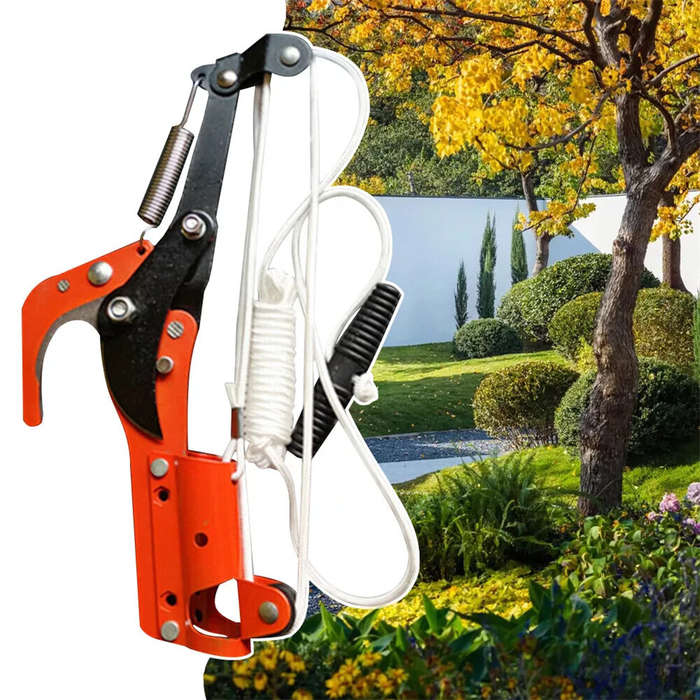 Type1 - 2-in-1 Hand-operated Pruning Saw and High Branch Cutter SK5 Alloy Steel Telescopic Double Pu