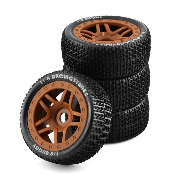 Blue - 4PCS Off Road Tires Wheel 17mm Hex Hubs for 1/8 RC Racing Car ARRMA Maxx Sledge HPI HSP Kyosh
