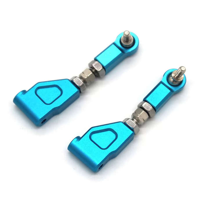 Blue - 2PCS Upgraded Metal Rear Lower Rocker Arm for HNR H9802 H9803 Horse E30 Version 1/10 RC Cars