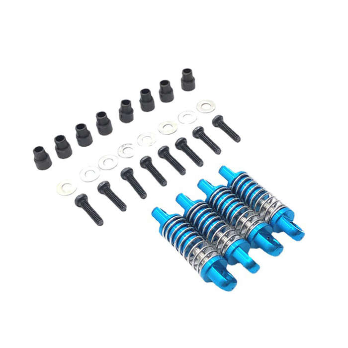 Red - 4PCS Upgraded Metal Shock Absorbers Dampers for Wltoys 1/28 284161 284010 284131 K969 K979 K98