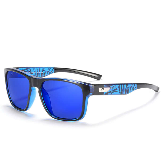 Yellow - KDEAM Classic Square Frame Polarized Sunglasses UV400 Protection Sport Sun Eyewear for Outd