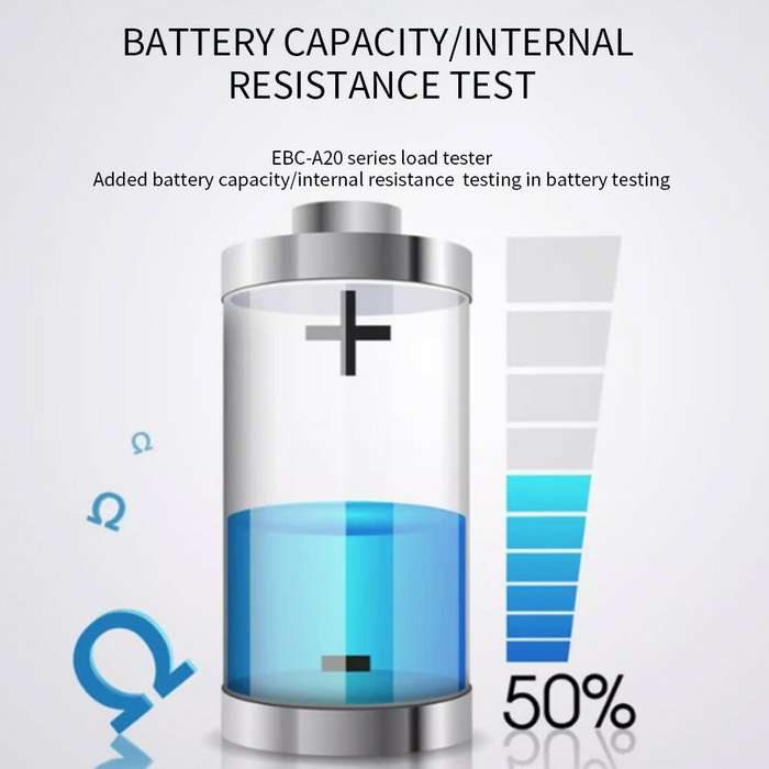 Electronic Battery Capacity Tester Digital LCD Display High Power Battery Internal Resistance Test M