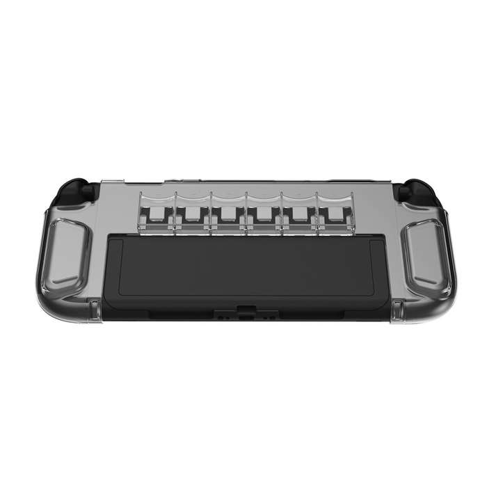 Transparent - TNS-3155 Silicone Gaming Console Protective Case Built-in Storage Game Card Slot Trans