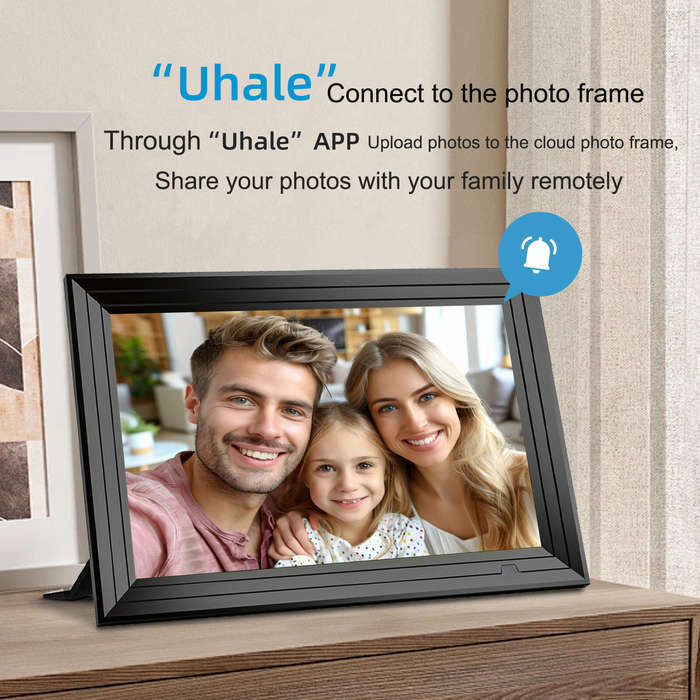 US Plug - 10-inch Smart WiFi Touch Digital Photo Frame Cloud Digital Photo Frame 1280*800 IPS LCD To