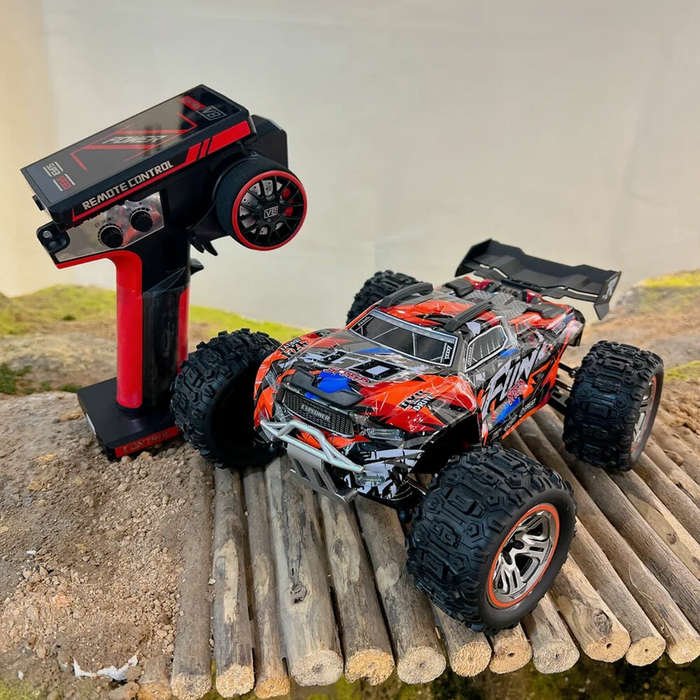 One Battery - Wltoys 184008 RTR 1/18 2.4G 4WD Brushless RC Car Off-Road High Speed LED Light Truck F