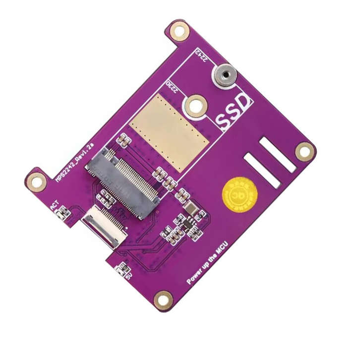 MPS2242-2242 - Raspberry Pi 5 Expansion Board PCIE to M.2 NVME SSD Pi5 PCIe MPS2242-2230 Solid State
