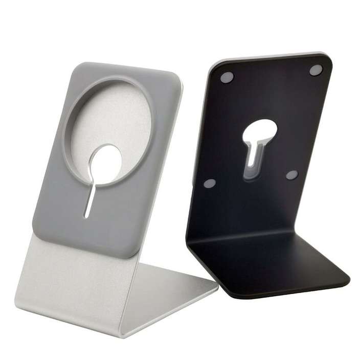 Black - Desktop Mobile Phone Wireless Charger Stand Aluminum Desk Holder Dock for Magsafes Charger f