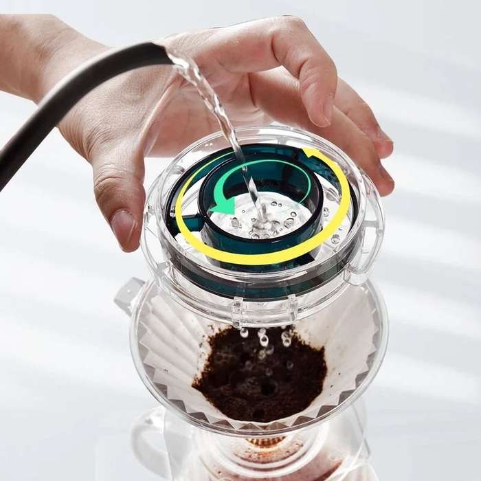 Transparent - Portable Coffee Brewing Filter Lightweight Hand Brew Drip Coffee Maker Personal Tea Cu