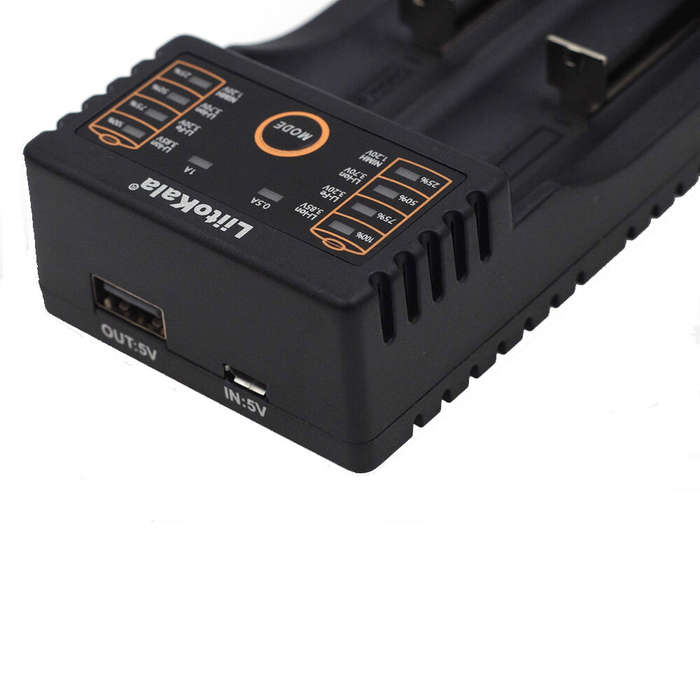 LiitoKala Lii-202 18650 Battery Smart Charger Lii202 For 18650, 18490, 18350, 17670, 17500, 16340(RC