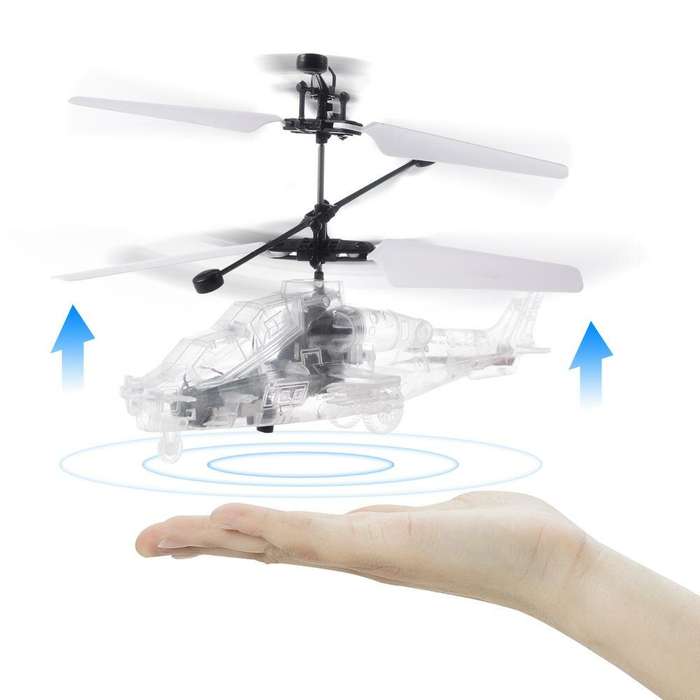 Charging cable - Gesture Sensing Smart Levitation Led Light Altitude Hold Transparent RC Helicopter