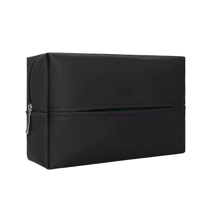 Black - Car Tissue Box Holder PU Leather Car Center Console Armrest Napkin Box Sun Visor Back Seat T