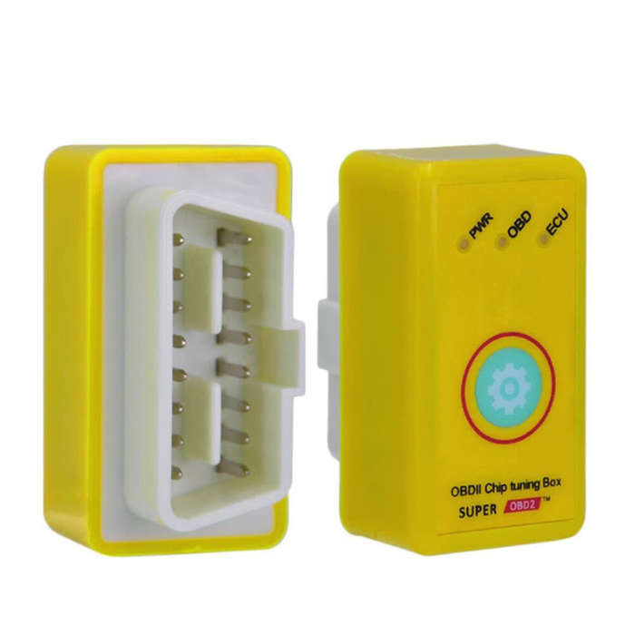 Yellow - Fuels Saving OBD2 Double Board ECO OBD2 Car Booster Optimized Fuel Saver 2 In 1 OBD Car Fue